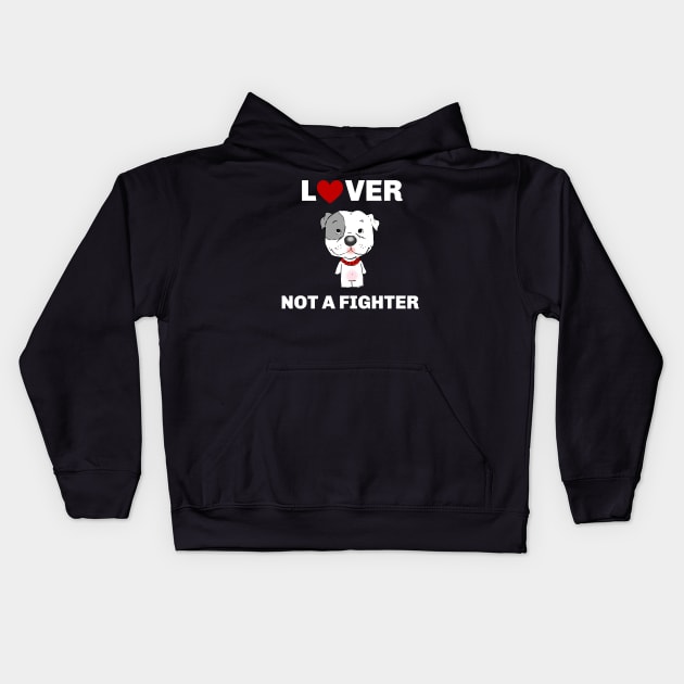 Cute Pitbull, Cute Pittie, Pitbull Lover, Cartoon Pitbull Kids Hoodie by sockdogs